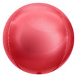 Foil Balloon 3D Sphere Metallic Cherry Red
