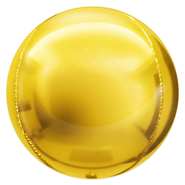 Foil Balloon 3D Sphere Metallic Gold