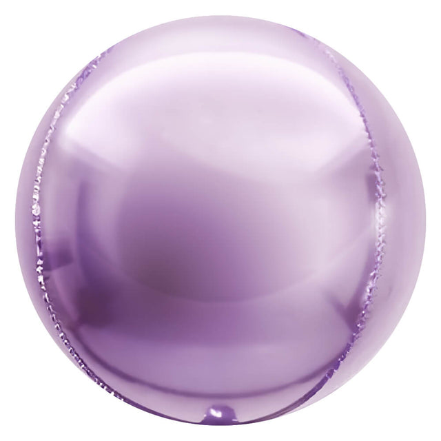 Foil Balloon 3D Sphere Metallic Lilac Purple
