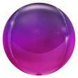 Foil Balloon 3D Sphere Metallic Ombre Magenta & Purple