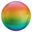 Foil Balloon 3D Sphere Metallic Ombre Rainbow
