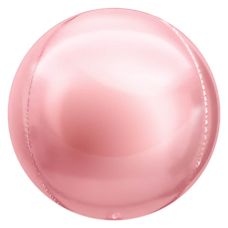 Foil Balloon 3D Sphere Metallic Pink