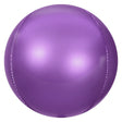 Foil Balloon 3D Sphere Metallic Purple
