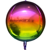 Foil Balloon 3D Sphere Metallic Rainbow