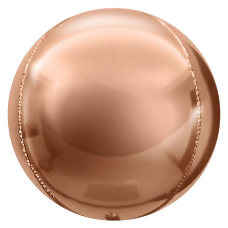 Foil Balloon 3D Sphere Metallic Rose Gold