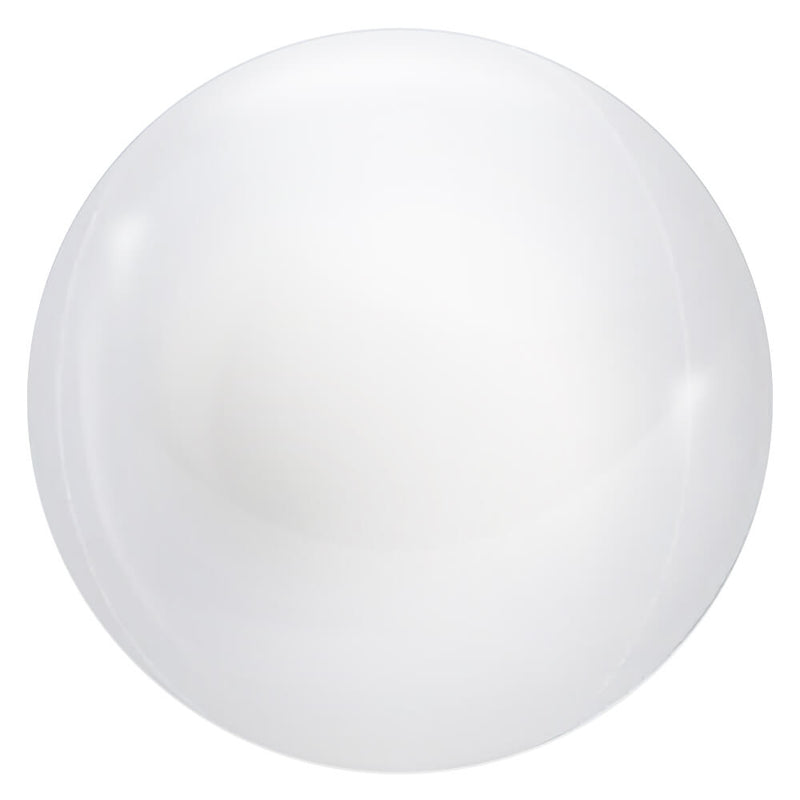 Foil Balloon 3D Sphere Metallic White