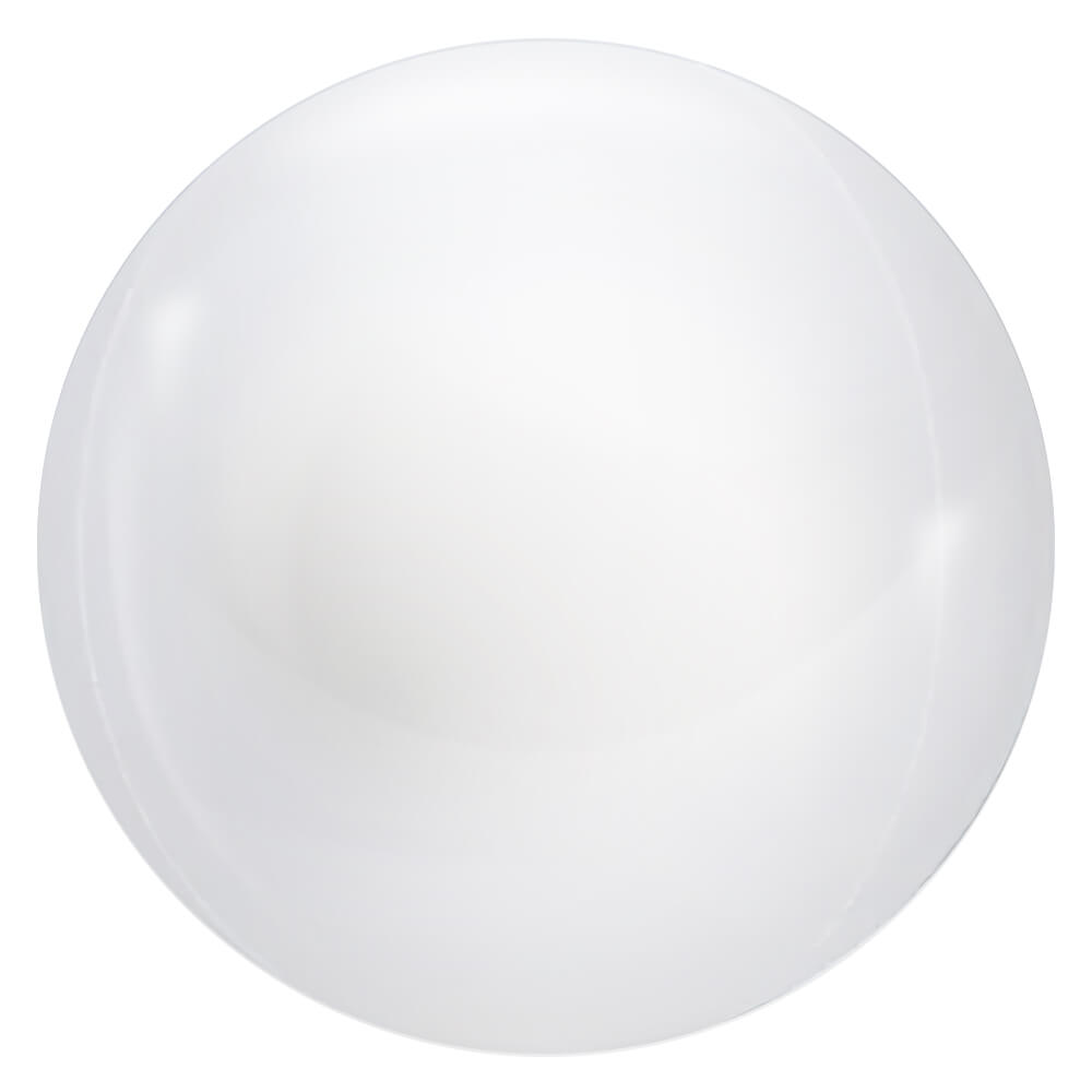 Foil Balloon 3D Sphere Metallic White
