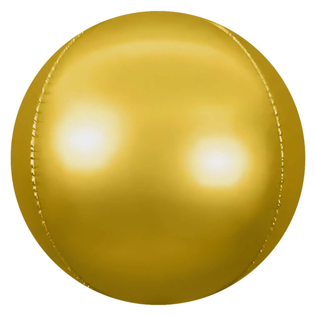 Foil Balloon 3D Sphere Satin Gold
