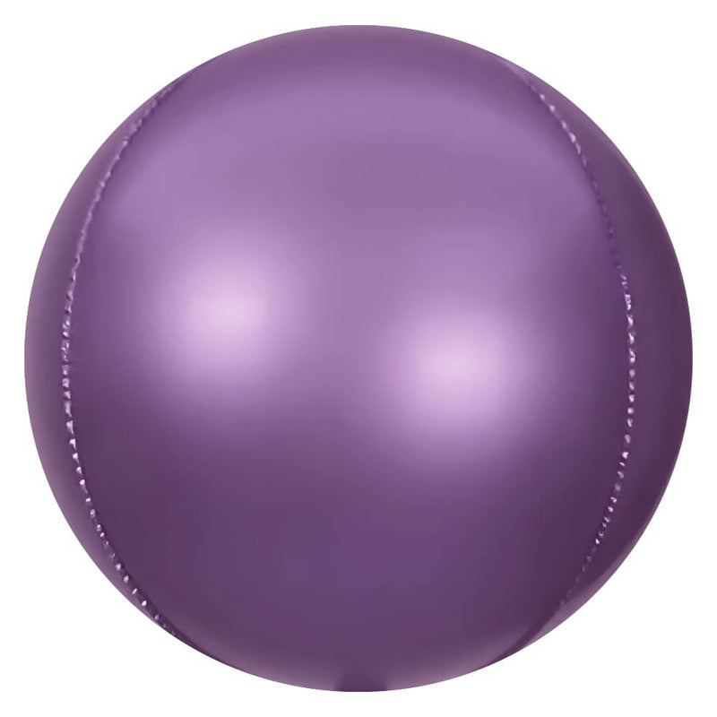Foil Balloon 3D Sphere Satin Purple