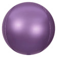Foil Balloon 3D Sphere Satin Purple