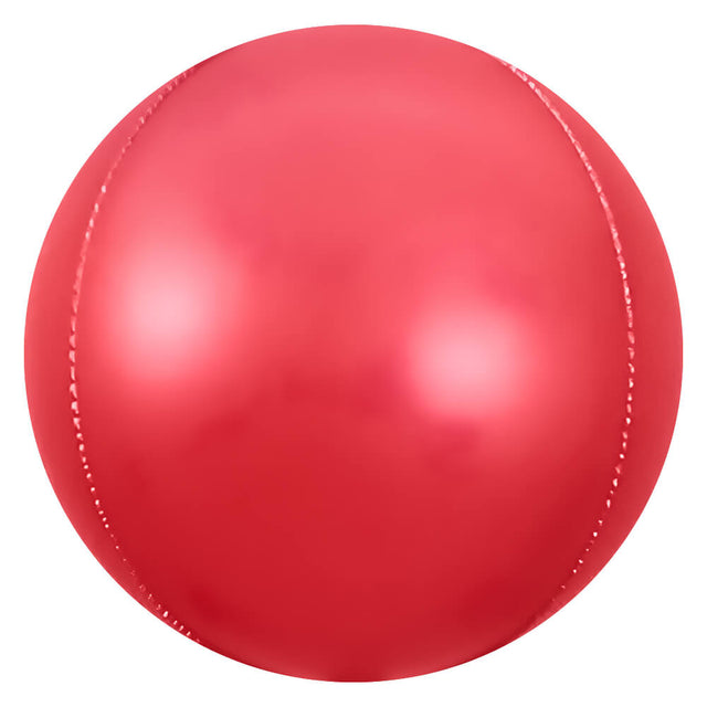 Foil Balloon 3D Sphere Satin Red