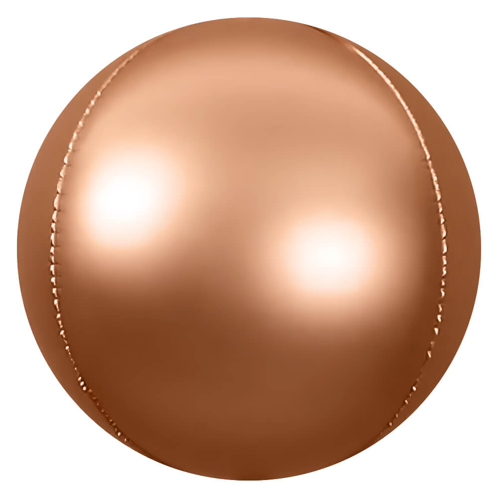 Foil Balloon 3D Sphere Satin Rose Gold