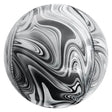 Plastic Balloon 3D Sphere Superagate Black & White