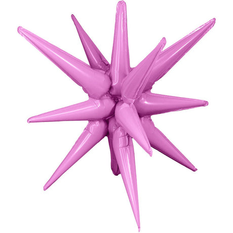 Foil Balloon 3D Star-Burst Lilac Purple