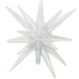 Foil Balloon 3D Star-Burst Transparent Clear