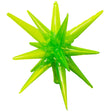 Foil Balloon 3D Star-Burst Transparent Neon Green