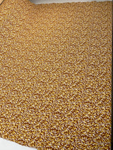 Polyamide Elastane Knit Abstract White Yellow Brown