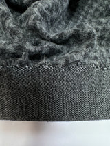 Jacquard Knit Houndstooth Gray Black