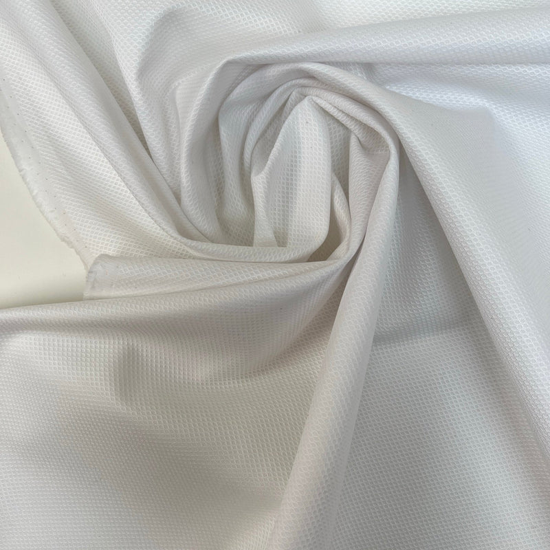 Cotton Viscose Fabric White