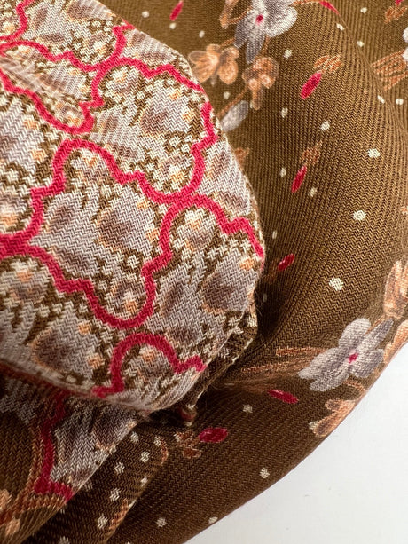 Acrylic Twill Floral Multicolour
