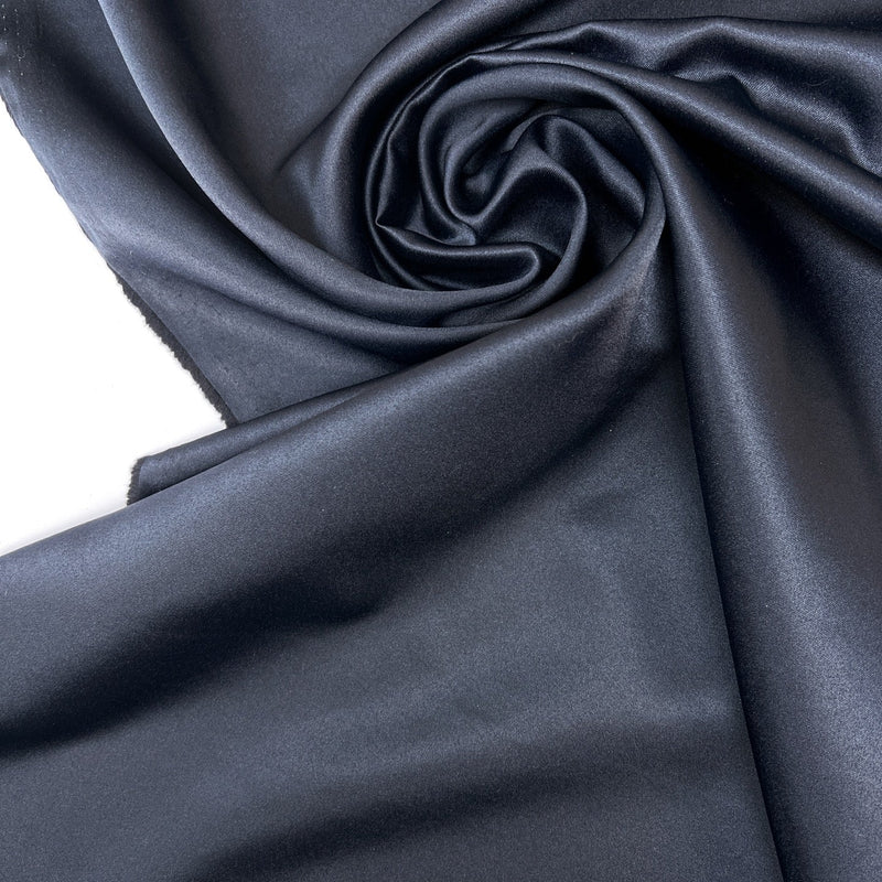 Blue Polyester Sateen