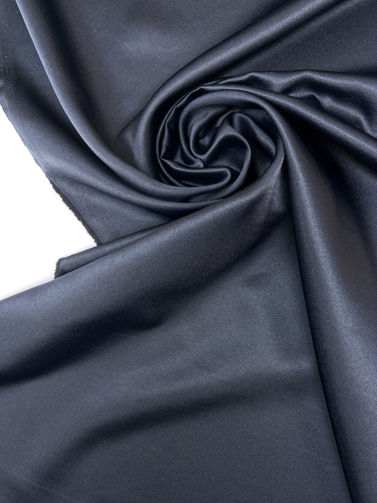 Blue Polyester Sateen