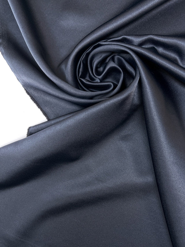 Blue Polyester Sateen