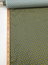 Polyester Geometric Print Fabric in Yellow and Blue