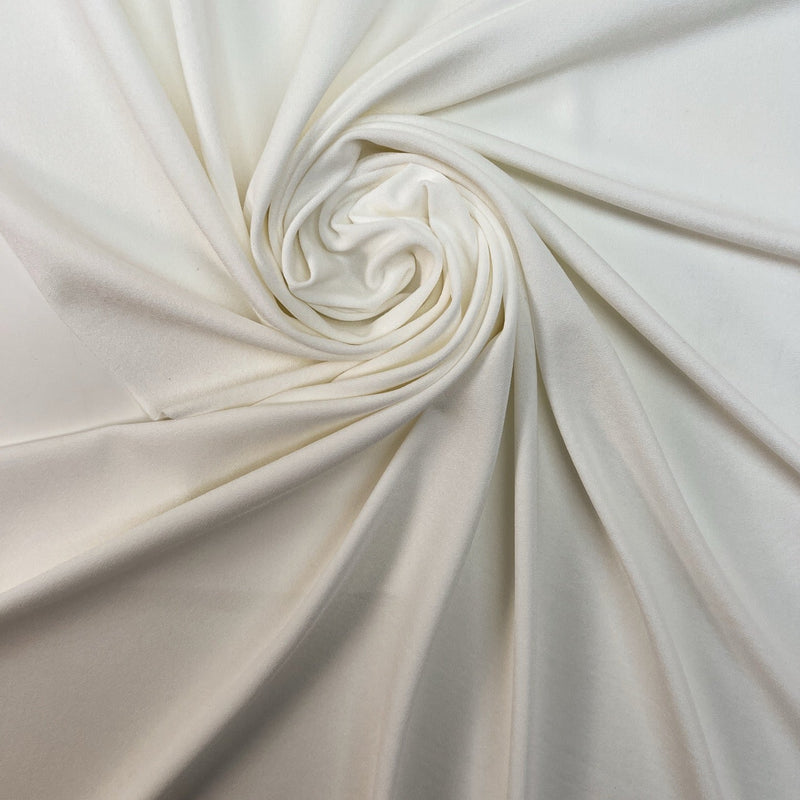 Viscose Knit White Shades Stretch Fabric