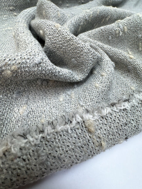 Wool Polyamid Flammé Woven Gray