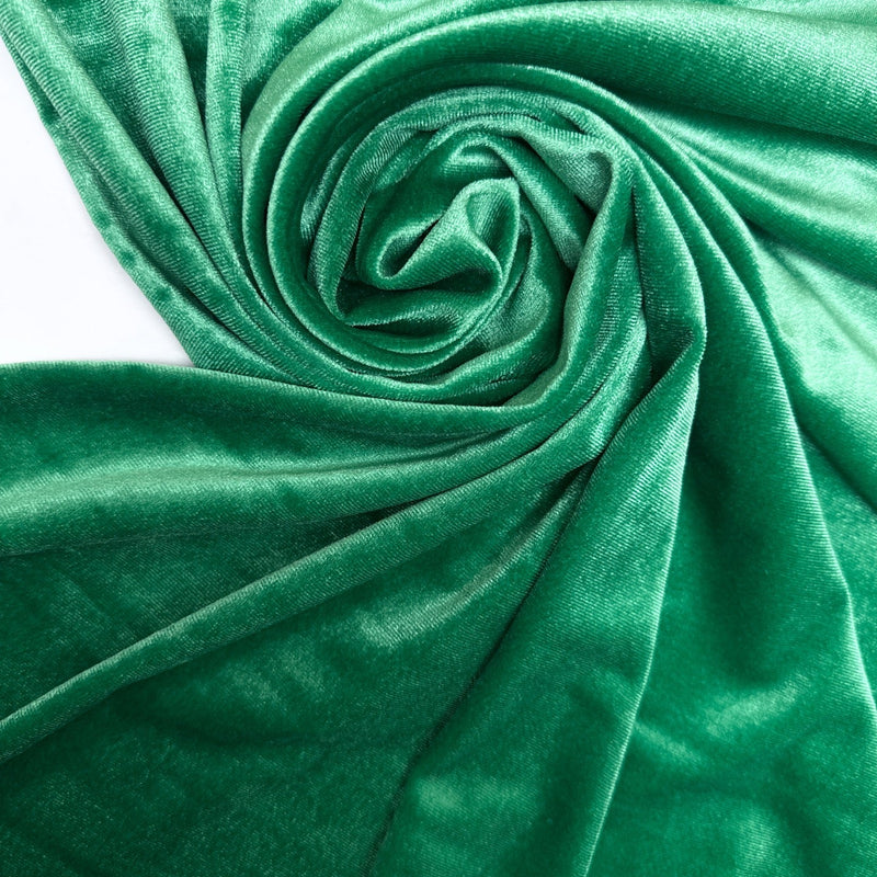 Polyamide Elastane Velour Green Shade