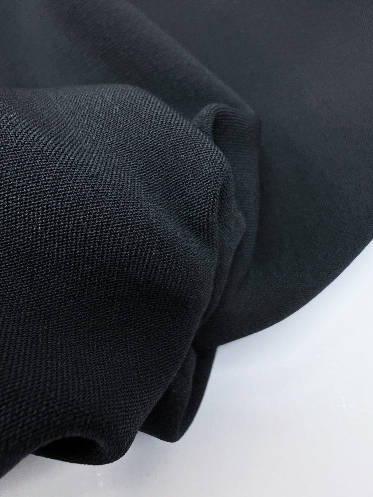 Viscose Crepe Woven Blue Black Stretch