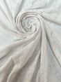 Polyamide Elastane Knitted Fabric White Geometric
