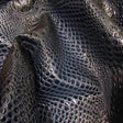 Mystic Blue Keys Gator 3D Embossed Vinyl Fabric,