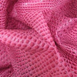 Bubble Gum Keys Gator 3D Embossed Vinyl Fabric,