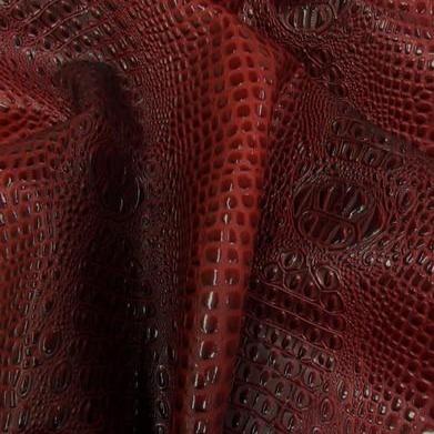 Deadpool Red Keys Gator 3D Embossed Vinyl Fabric,