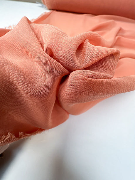 Polyester Chiffon Crepe Orange-Pink