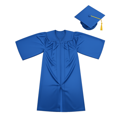 Kids graduation gown costume with cap and tassel