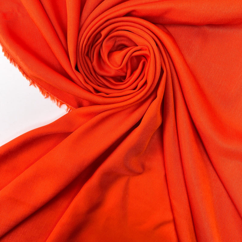 Orange Viscose Twill
