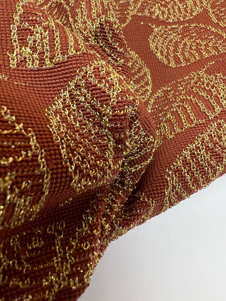 Lurex Knit Golden Brown