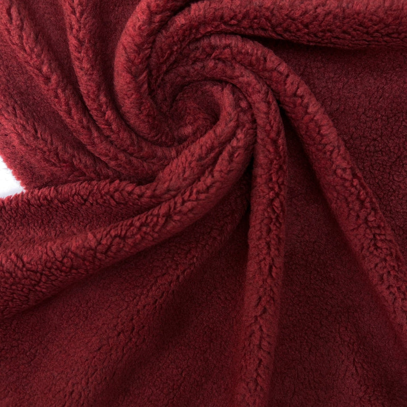 Polyester Acrylic Knitted Fabric Melange Red Black