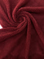 Polyester Acrylic Knitted Fabric Melange Red Black