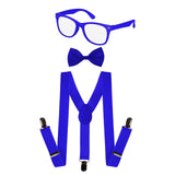 Neon Suspender, Bowtie, Sunglasses Accessory Set - Toddlers