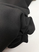 Polyester Elastane Crepe Suit Fabric Black