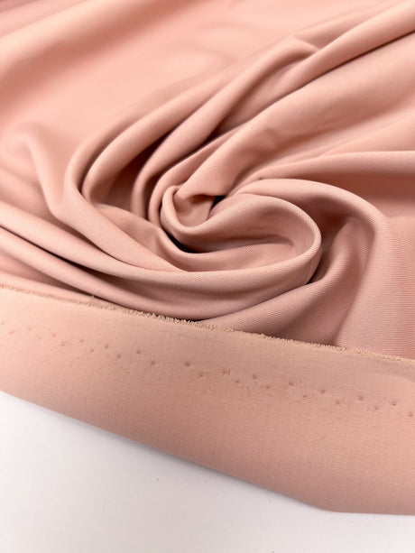Pink Stretch Polyester Knitted Fabric