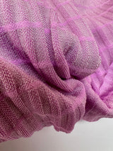 Pink Polyamide Elastane Ribbed Knit