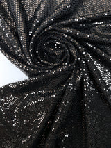 Black Lurex Knitted Fabric