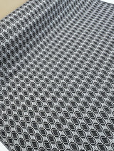 Polyamide Elastane Jacquard Knit Black White