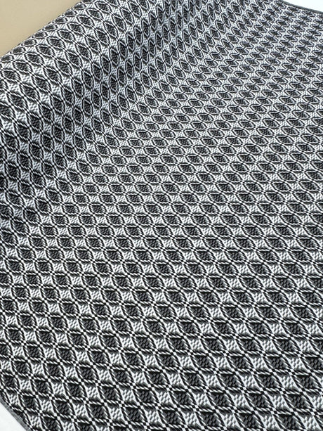 Polyamide Elastane Jacquard Knit Black White