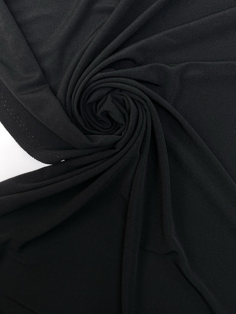 Black Knitted Fabric Dress